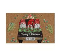 Porte-Parole décoratif de Noël - de GNOME, de Vacances sans Glissement | Mat de Sol d'entrée Lavable, décoration de Porte d'hiver pour Une Utilisation extérieure intérieure,