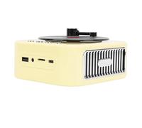 Porte-Parole sans Fil Portable 5.3, Enregistrement-Style -Speaker 1200mAh Support jusqu'à 32 Go de Temps de Jeu Long Mignon pour la Maison (Yellow)