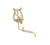 Porte-partition GEWA pour saxophone - Laiton - Lyre de taille moyenne - 2 boutons - Tige réglable