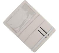 Porte-passeport à Sublimation Fermeture Élastique en PU Blanc | Surface Lisse, Finition Résistante à Décoloration, pour Carte Vaccinale, Carte Étudiante, Bibliothèque