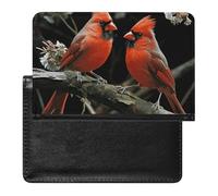 Porte-passeport - Accessoires de voyage - Aubergine - Étanche - Avec emplacements pour cartes - Pour homme et femme, Faune d'oiseaux sauvages, Taille unique