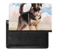 Porte-passeport - Accessoires de voyage - Berger allemand - Étanche - Avec emplacements pour cartes - Pour homme et femme, Berger allemand, Taille unique
