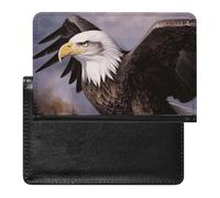 Porte-passeport - Accessoires de voyage - Berger allemand - Imperméable - Avec emplacements pour cartes - Pour homme et femme, Aigle chauve, Taille unique