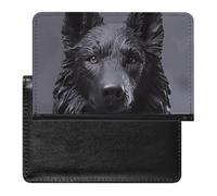 Porte-passeport - Accessoires de voyage - Berger allemand - Imperméable - Avec emplacements pour cartes - Pour homme et femme, Berger allemand noir., Taille unique