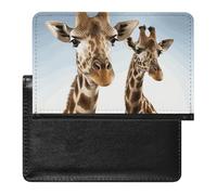 Porte-passeport - Accessoires de voyage - Coccinelles rouges - Portefeuille de voyage étanche avec emplacements pour cartes pour homme et femme, Cous de girafe, Taille unique