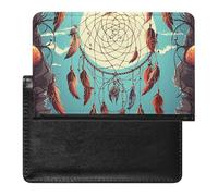 Porte-passeport - Accessoires de voyage - Dragon chinois - Peinture à l'huile - Imperméable - Portefeuille de voyage avec emplacements pour cartes - Pour homme et femme, Filet de rêve, Taille unique
