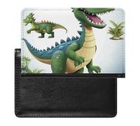 Porte-passeport - Accessoires de voyage - Dragon chinois - Peinture à l'huile - Imperméable - Portefeuille de voyage avec emplacements pour cartes - Pour homme et femme, Images de dinosaures., Taille