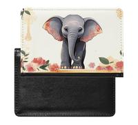 Porte-passeport - Accessoires de voyage - Éléphant porte-bonheur - Imperméable - Portefeuille de voyage avec emplacements pour cartes - Pour homme et femme, Éléphant porte-bonheur., Taille unique