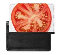 Porte-passeport - Accessoires de voyage - Éléphant porte-bonheur - Imperméable - Portefeuille de voyage avec emplacements pour cartes - Pour homme et femme, Tranche de tomates, Taille unique
