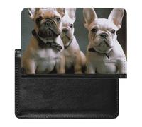 Porte-passeport - Accessoires de voyage - Golden Retriever - Étanche - Avec emplacements pour cartes - Pour homme et femme, Chiots bouledogue français, Taille unique, Moderne