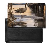 Porte-passeport - Accessoires de voyage - Moderne - Étanche - Avec emplacements pour cartes - Pour homme et femme, Wild Goose By The Bridge, Taille unique