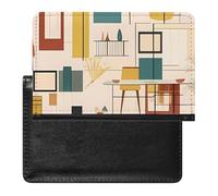 Porte-passeport - Accessoires de voyage - Moderne - Étanche - Avec emplacements pour cartes - Pour homme et femme, Moderne du milieu du siècle., Taille unique