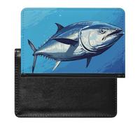 Porte-passeport - Accessoires de voyage - Motif bouledogue anglais - Étanche - Avec emplacements pour cartes - Pour homme et femme, Thon coloré, Taille unique