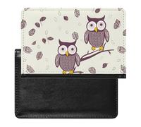 Porte-passeport - Accessoires de voyage - Motif hibou - Branches d'arbre - Imperméable - Portefeuille de voyage avec emplacements pour cartes - Pour homme et femme, Branches de hibou, Taille unique
