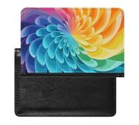 Porte-passeport - Accessoires de voyage - Motif loup 3D - Attrape-rêves - Étanche - Avec emplacements pour cartes - Pour homme et femme, Rainbow Dynamic, Taille unique