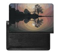 Porte-passeport - Accessoires de voyage - Motif tête de mort - Étanche - Avec emplacements pour cartes - Pour homme et femme, Guitare Reflection, Taille unique