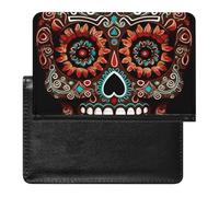 Porte-passeport - Accessoires de voyage - Motif tigre - Étanche - Avec emplacements pour cartes - Pour homme et femme, Sugar Skulls Day of the Dead, Taille unique