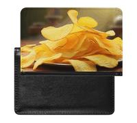 Porte-passeport - Accessoires de voyage - Motif tigre - Étanche - Avec emplacements pour cartes - Pour homme et femme, Chips de pommes de terre., Taille unique