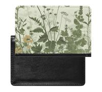 Porte-passeport, accessoires de voyage, nombreux trèfle vert, portefeuille de voyage imperméable avec emplacements pour cartes pour femmes et hommes, Feuillage et herbes, Taille unique