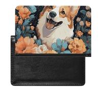 Porte-passeport, accessoires de voyage, nombreux trèfle vert, portefeuille de voyage imperméable avec emplacements pour cartes pour femmes et hommes, Motif corgi., Taille unique