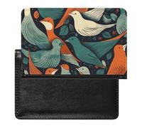 Porte-passeport - Accessoires de voyage - Orange - Monarque - Papillons - Imperméable - Avec emplacements pour cartes - Pour homme et femme, Flocage d'oiseaux., Taille unique