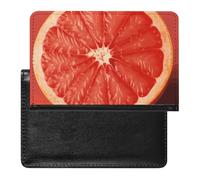 Porte-passeport - Accessoires de voyage Positano - Motif coucher de soleil - Étanche - Avec emplacements pour cartes - Pour homme et femme, Tranche de pamplemousse mûre rose, Taille unique