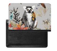 Porte-passeport - Accessoires de voyage - Poules - Imperméable - Avec emplacements pour cartes - Pour homme et femme, Motifs animaux et lémuriers, Taille unique