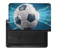 Porte-passeport - Accessoires de voyage - Trois pélicans - Étanche - Portefeuille de voyage avec emplacements pour cartes - Pour homme et femme, Ballon de football, Taille unique