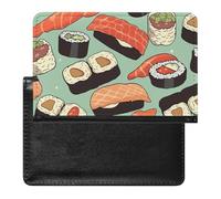 Porte-passeport - Accessoires de voyage - Trois pélicans - Étanche - Portefeuille de voyage avec emplacements pour cartes - Pour homme et femme, Motif sushi, Taille unique