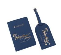 Porte-Passeport Anti-magnétique avec Bagage étiquette de billetteur de Compagnie aérienne Viecière de Voyage Sac de Carte d'identité Sac en Cuir Protège-passeports