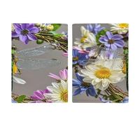 Porte-passeport avec image de libellule dans une couronne - Ultra fin en cuir synthétique - Organiseur de documents de voyage compact de qualité supérieure - Couverture de protection pour passeport