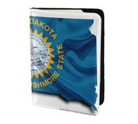 Porte-passeport avec impression carte du Dakota du Sud, essentiels de voyage, cartes et passeport, porte-monnaie antivol dimensionné pour s'adapter à tous les passeports standard
