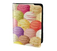 Porte-passeport avec impression de crème glacée, essentiels de voyage, cartes et passeport, taille adaptée à tous les passeports standard