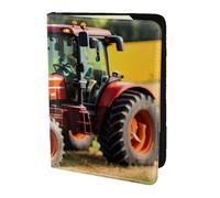 Porte-passeport avec impression de tracteurs agricoles, essentiels de voyage, cartes et passeports, taille adaptée à tous les passeports standard
