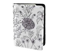 Porte-passeport avec impression d'herbes et de plantes herbacées, essentiels de voyage, cartes et passeport, taille adaptée à tous les passeports standard