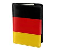 Porte-passeport avec impression drapeau de l'Allemagne, essentiels de voyage, cartes et passeport, taille adaptée à tous les passeports standard