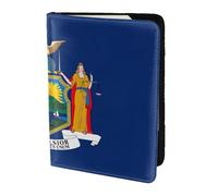 Porte-passeport avec impression drapeau de New York, essentiels de voyage, cartes et passeport, taille adaptée à tous les passeports standard