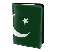 Porte-passeport avec impression drapeau du Pakistan, essentiels de voyage, cartes et passeport, taille adaptée à tous les passeports standard