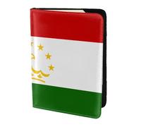 Porte-passeport avec impression drapeau du Tadjikistan, essentiels de voyage, cartes et passeport, taille adaptée à tous les passeports standard