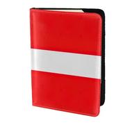 Porte-passeport avec motif drapeau danois du Danemark, essentiels de voyage, cartes et passeport, taille adaptée à tous les passeports standard
