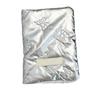 Porte-passeport avec nœuds coréens pour femme et utilisation pratique en voyage, Argent, Small bow, Bohème