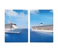 Porte-passeport de voyage pour bateau de croisière, housse de passeport avec emplacements pour cartes de crédit et fente pour carte d'embarquement pour voyage, carte d'identité familiale (20,3 x 13,7