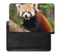 Porte-passeport de voyage pour homme et femme - Blocage RFID - Ceinture de karaté - Couleur changeante - Accessoires de voyage, Petit panda rouge., Taille unique
