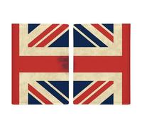 Porte-passeport drapeau du Royaume-Uni avec fente pour cartes et billets, étui de passeport en cuir synthétique facile d'accès, organiseur de documents essentiels de voyage imperméable pour homme et