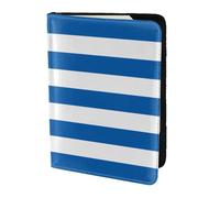 Porte-passeport drapeau grec 5,5" - Cuir véritable, unisexe, pliable