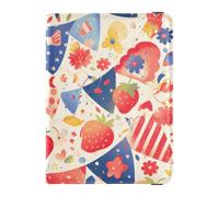 Porte-passeport en cuir avec drapeau des fruits du 4 juillet pour le jour de l'indépendance - Portefeuille de voyage pour femme - Léger, drapeau fruit 4th of juillet Independence Day, 1 size