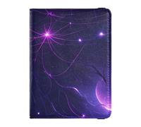 Porte-passeport en cuir avec motif chauve-souris et lune pour voyage - Portefeuille Combo - Accessoires pour femme - Ultra fin, Dark bat vampire web moon, 1 size