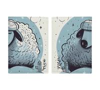 Porte-passeport en cuir avec motif dragon de dessin animé orange pour voyage d'affaires, cadeau de voyage, Dormez bien dessiné à la main, 20.3x13.8cm