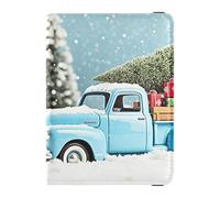 Porte-passeport en cuir de grande capacité pour voyage en famille avec camion de Noël, accessoires indispensables