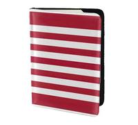 Porte-passeport en cuir de vache imprimé drapeau américain, couverture de passeport, étui de protection pour cartes de voyage pour hommes et femmes, protecteur de documents, noir, One Size
